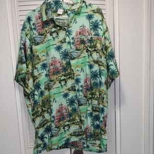 Tropical Print Men's Shirt